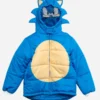 Sonic the Hedgehog Puffer Jacket Front