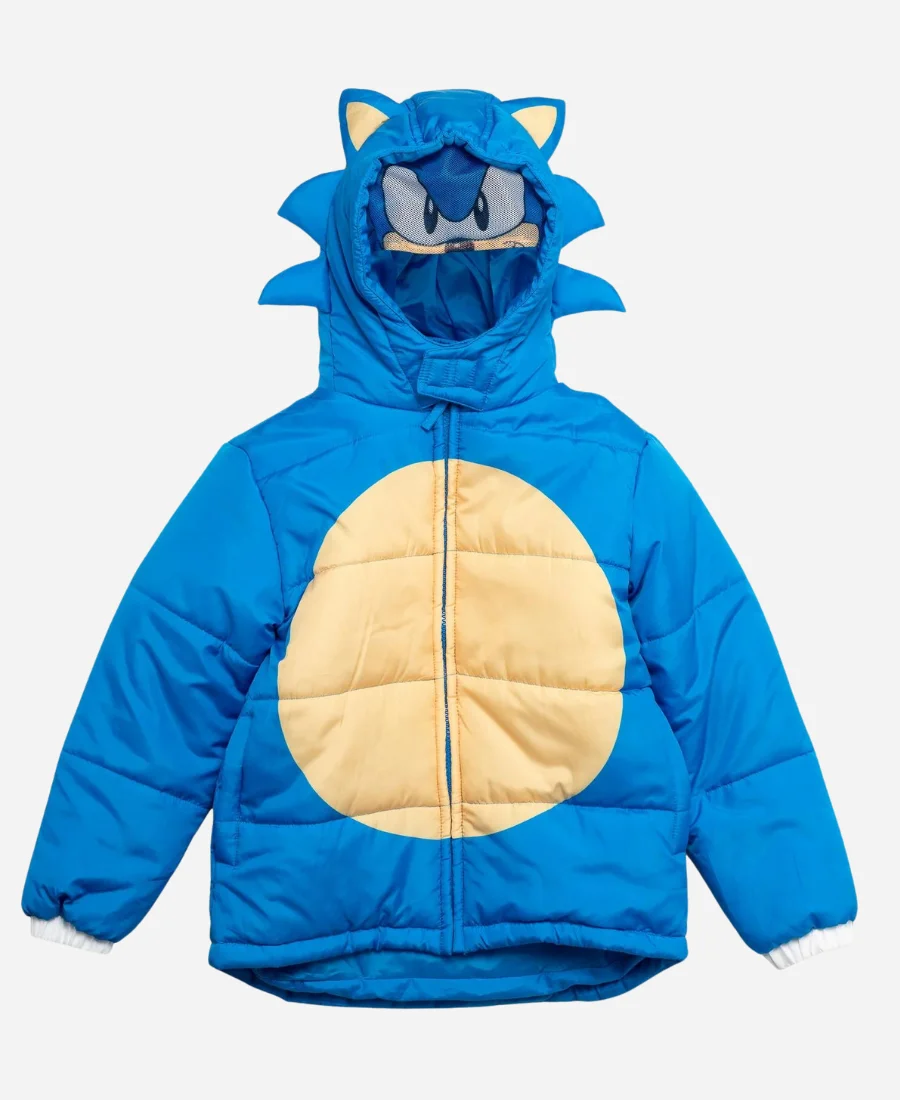 Sonic the Hedgehog Puffer Jacket | Sega Sonic Winter Coat