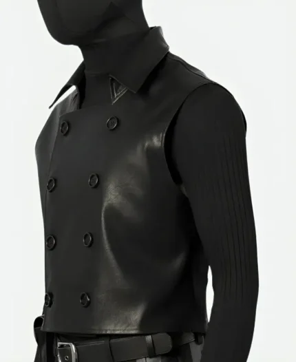 Spider-man Jayson Fitch Amazing Noir Peter Parker Black Leather Vest