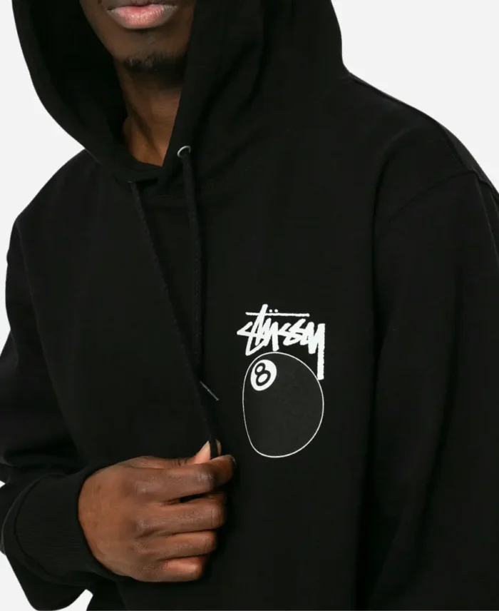 Stussy 8 Ball Hoodie Black