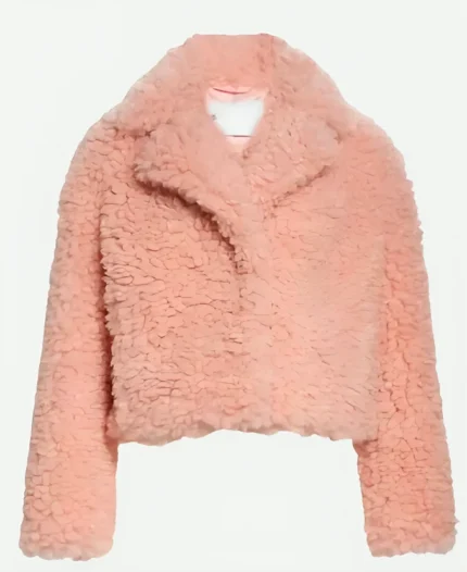 TV Series Wednesday 2022 Enid Sinclair Emma Myers Pink Fur Jacket