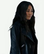 The Boys S04 Kimiko Miyashiro Karen Fukuhara Black Leather Jacket