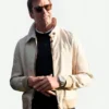 Tom Brady Sky Bet 2024 League Beige Bomber Jacket