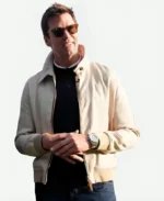 Tom Brady Sky Bet 2024 League Beige Bomber Jacket