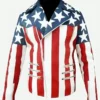 USA Flag Leather Jacket