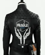 Video Game Death Stranding Fragile Express Black Leather Jacket