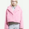 Wednesday Emma Myers Shearling Jacket