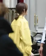 Yellow Lily Collins Jacket