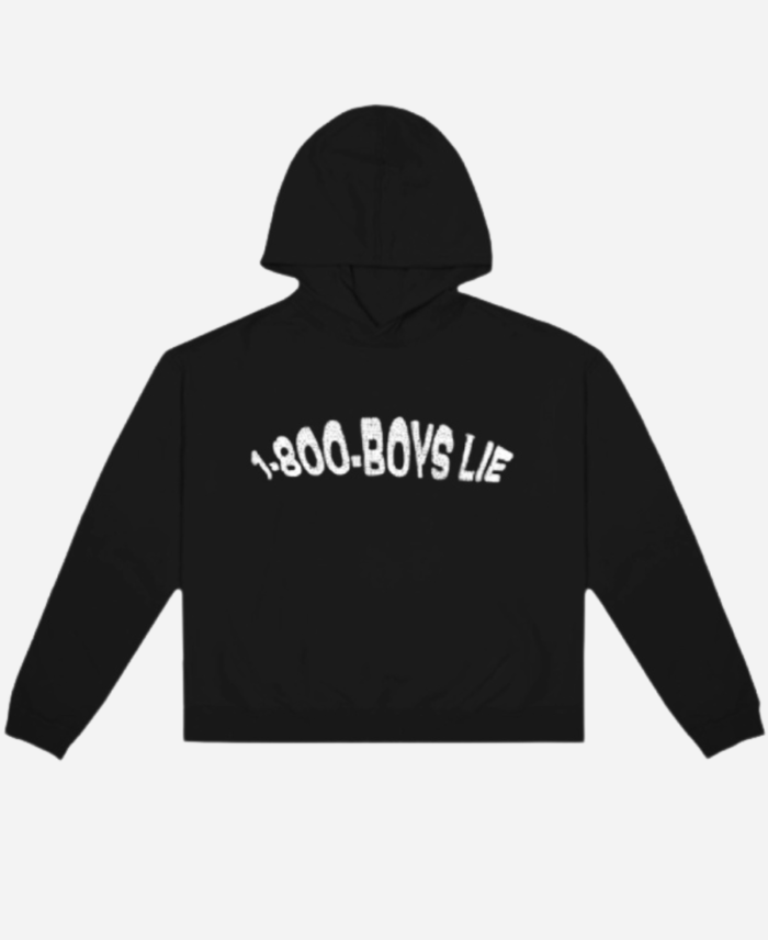 1-800-Boys-Lie-Black-Hoodie-Front