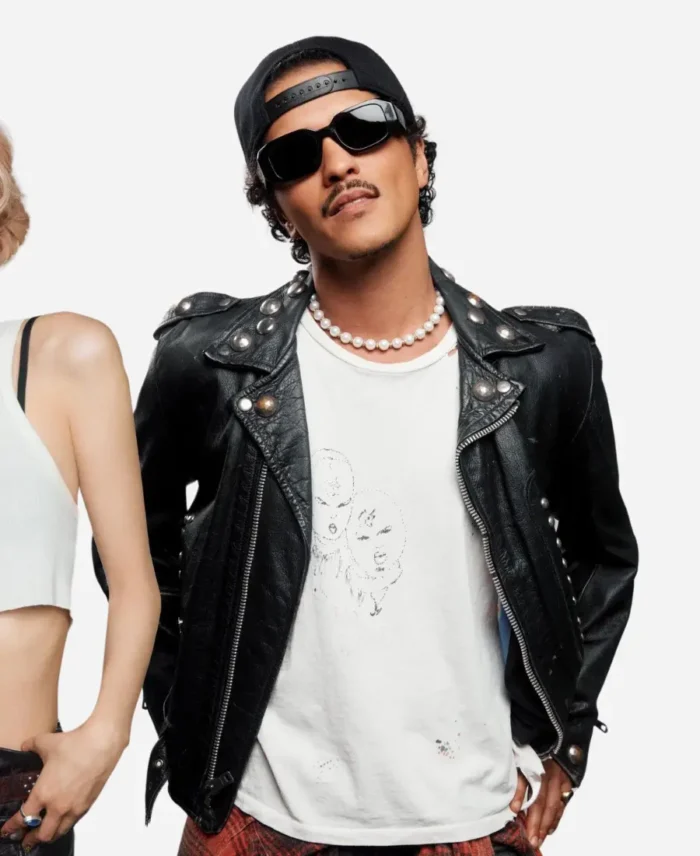 American-Singer-Bruno-Mars-Black-Biker-Leather-Jacket