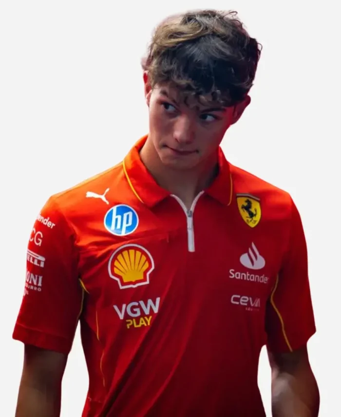 Bearman-Oliver-Ferrari-2024-Red-Polo