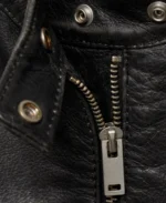 Black-Biker-Zippered-Leather-Jacket