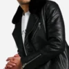 Black-Leather-Biker-Jacket-With-Faux-Fur-Collar