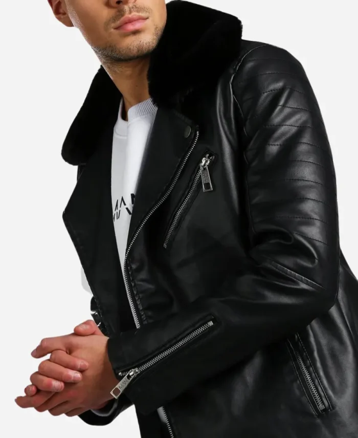 Black-Leather-Biker-Jacket-With-Faux-Fur-Collar