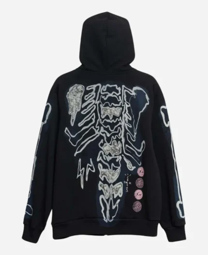 Cactus-Jack-Travis-Scott-Halloween-Skeleton-Zip-Up-Black-Hoodie