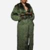 Cardi-B-Paris-Fashion-Week-2024-Green-Fur-Trench-Coat