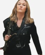 Chosen-Family-2024-Julia-Stiles-Black-Jacket