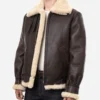 Classic-Brown-Sheepskin-B3-Bomber-Shearling-Jacket