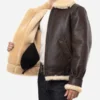 Classic-Brown-Sheepskin-B3-Bomber-Shearling-Jacket-Side