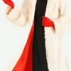 Cruella De vil Long Fur Coat Front