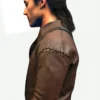 Cursed-Movie-Devon-Terrell-Brown-Belted-Leather-Jacket