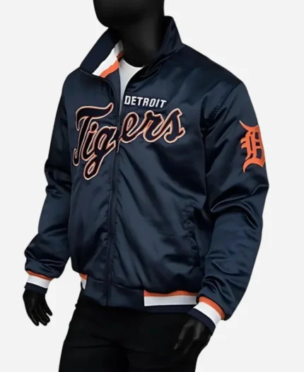 Detroit-Tigers-Blue-Satin-Bomber-Jacket