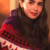 Emily-In-Paris-S04-Emily-Cooper-Lily-Collins-Red-Knitted-Sweater