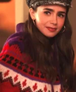 Emily-In-Paris-S04-Emily-Cooper-Lily-Collins-Red-Knitted-Sweater