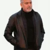 George-Clooney-Movie-Wolves-2024-Black-Leather-Biker-Jacket