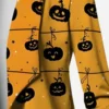 Halloween-2023-Pumpkin-Yellow-And-Black-Printed-Blazer