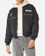 Hollister-Mclaren-Formula-1-Team-Graphic-Zip-Up-Black-Jacket-For-Uni-Sex