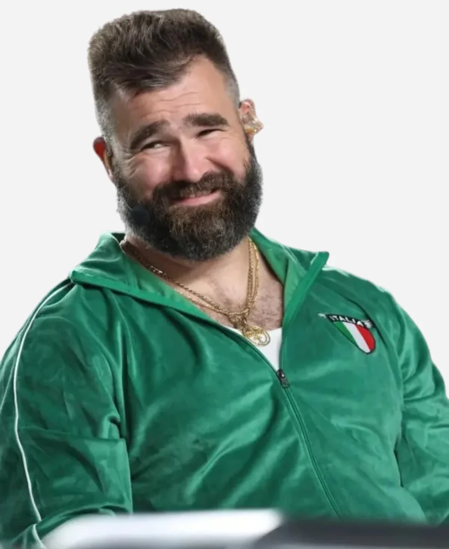 Jason-Kelce-Italia-Green-Tracksuit