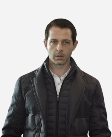 Kieran-Culkin-TV-Series-Succession-S03-Roman-Roy-Black-Parachute-Puffer-Jacket