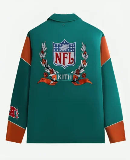 Kith-NFL-47-Miami-Dolphins-Kieran-Coaches-Green-Jacket-Back