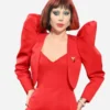 Lady-Gaga-Paris-Fashion-Week-2024-Joker-Premiere-Red-Coat