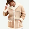 Marlboro-Man-Brown-Shearling-Suede-Leather-Jacket-Front