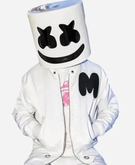 Marshmello-Bomber-White-Jacket