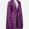 Melissa-McCarthy-Movie-Genie-2023-Flora-Purple-Plaid-Coat