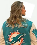 Miami-Dolphins-Fernanda-Gentil-Varsity-Jacket