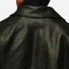 Mutimer-Black-Leather-Jacket-Back-Detaling