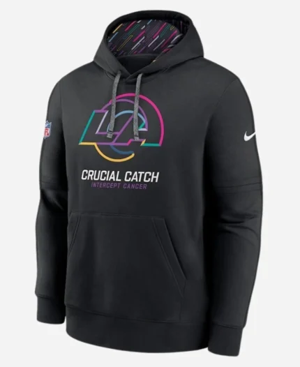 NFL-2024-Los-Angeles-Rams-Nike-Black-Crucial-Catch-Club-Pullover-Hoodie