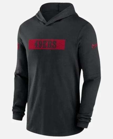 NFL-2024-San-Francisco-49ers-Nike-Sideline-Black-Hoodie