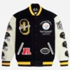 NFL-Pittsburgh-Steelers-Snoop-Dogg-Varsity-Letterman-White-And-Black-Jacket