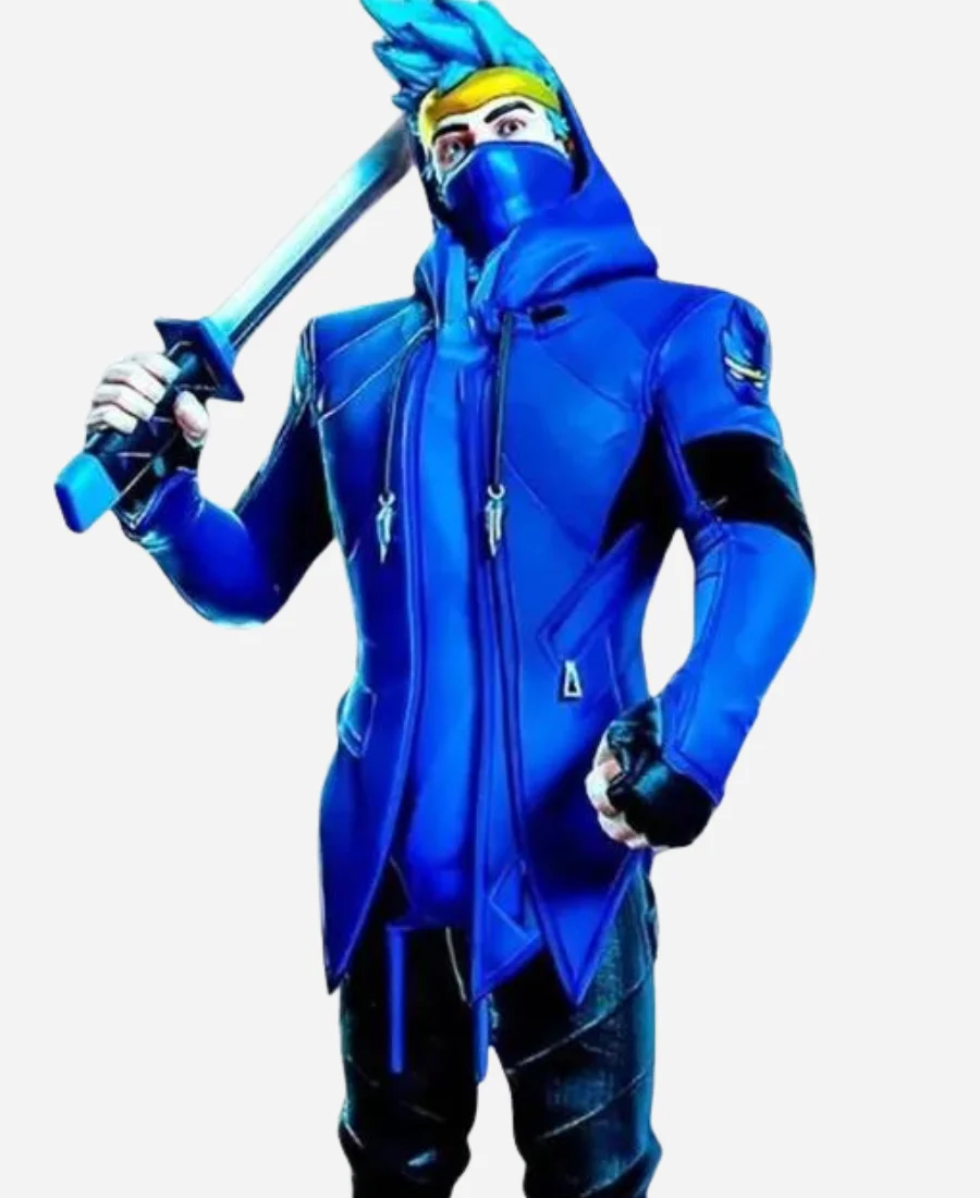 Ninja-Blue-Leather-Jacket