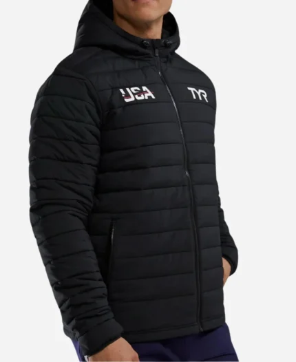 Paris-Olympic-2024-Team-USA-Black-Puffer-Jacket