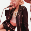 Rose-Blackpink-New-2024-Song-Apt.-Black-Biker-Jacket