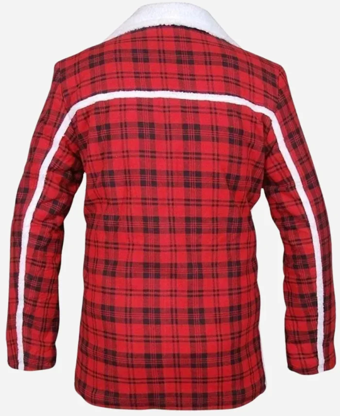 Ryan-Reynolds-Deadpool-Wade-Wilson-Checkered-Shearling-Flannel-Cotton-Jacket