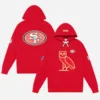 San-Francisco-49ers-Ovo-Red-Hoodie