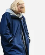 Saoirse-Ronan-Movie-Blitz-2024-Blue-Shearling-Hooded-Jacket