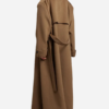 Selena-Gomez-Oversized-Brown-Wool-Coat